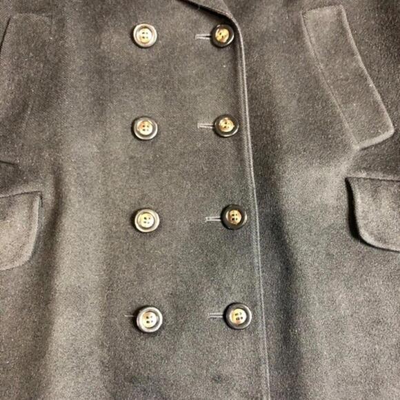 100%‎ Camel Hair women's Union USA made black pea coat size XL - Picture 5 of 9